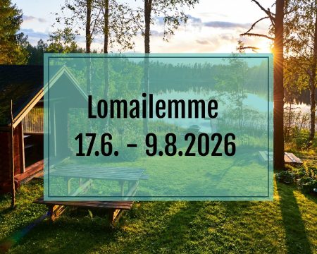 Lomailemme 17.6. - 9.8.2026